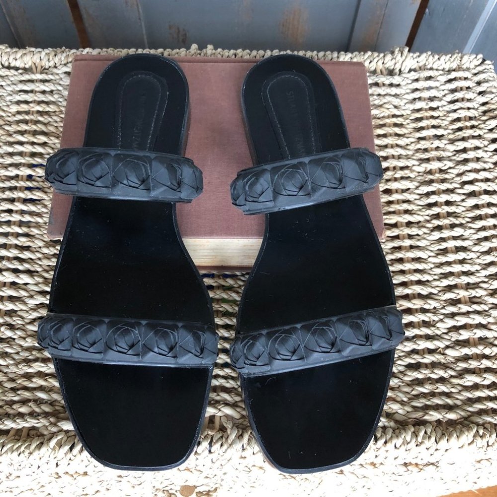 Stuart Weitzman Rosita Dual Strap Slide Sandal